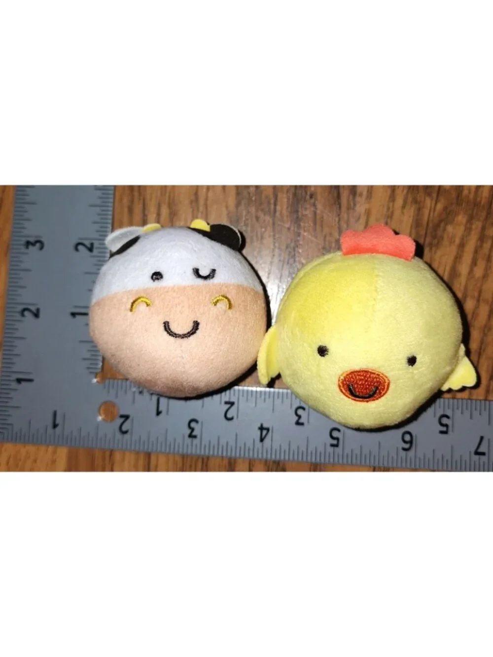 Melissa & Doug Rollables Farm Friends Cow Rattle Chick Soft Plush Toys Baby
